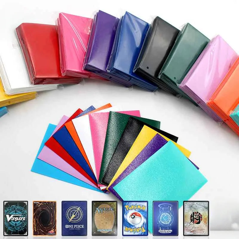 50-Pack Colorful TCG Card Sleeves 66x91mm - Tarot & Standard Card Protectors for Pokemon, MTG & Sports