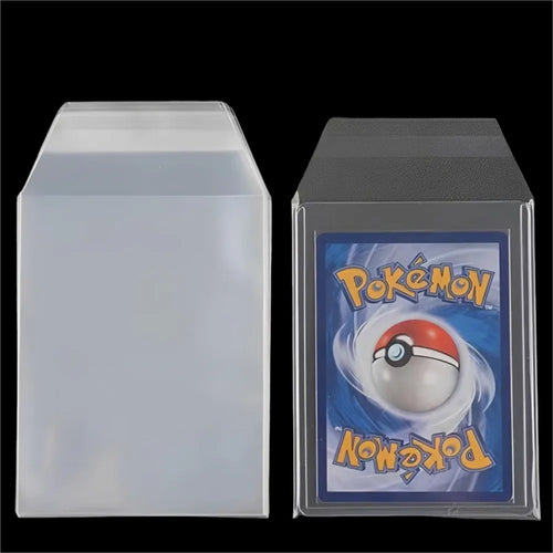 100-Pack Clear Card Sleeves 35PT-100PT - Hard Plastic Toploader Protectors for Pokemon TCG, MTG & Sports Cards