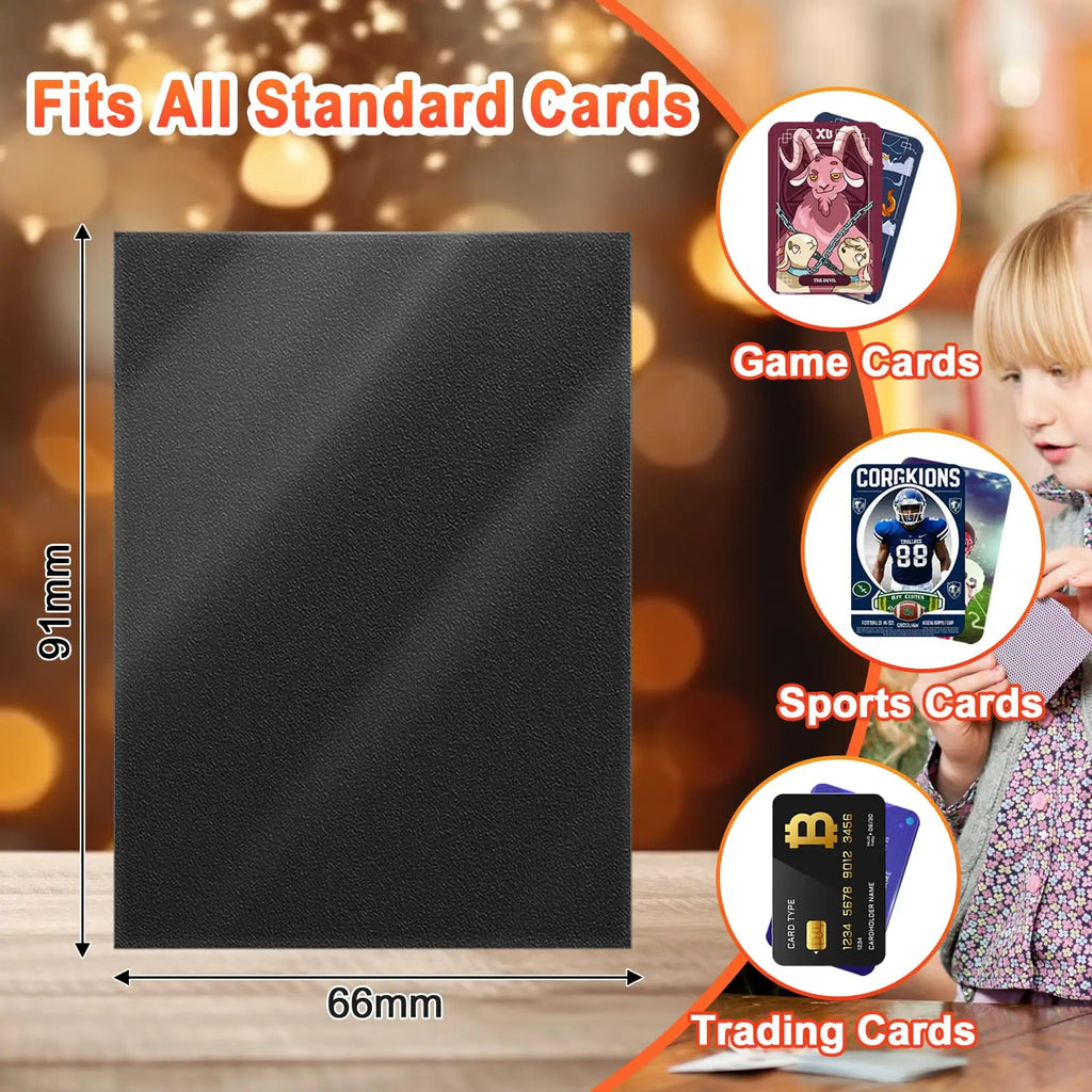 50-Pack Colorful TCG Card Sleeves 66x91mm - Tarot & Standard Card Protectors for Pokemon, MTG & Sports