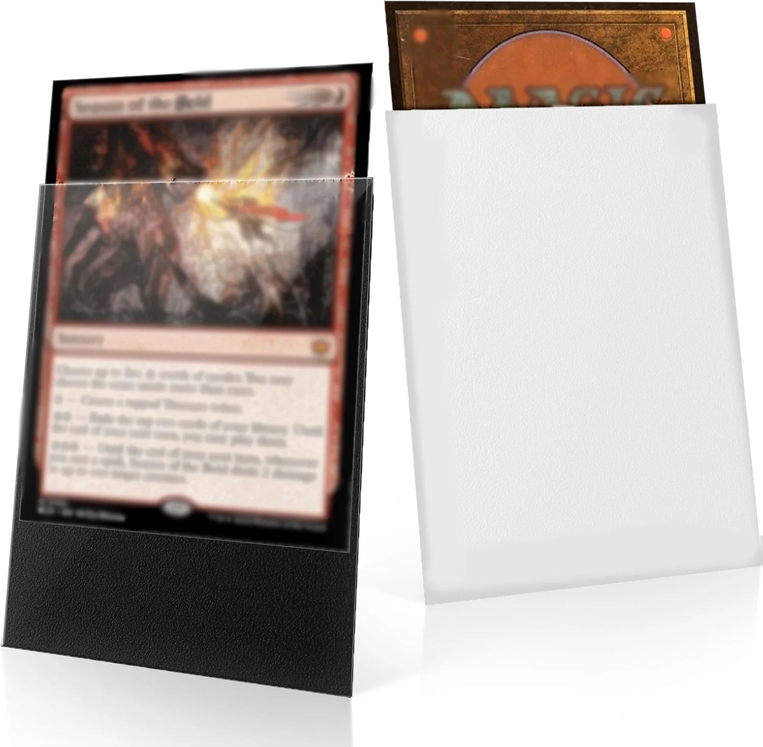 100-Pack Matte Trading Card Sleeves - Opaque Back for TCG Pokemon MTG