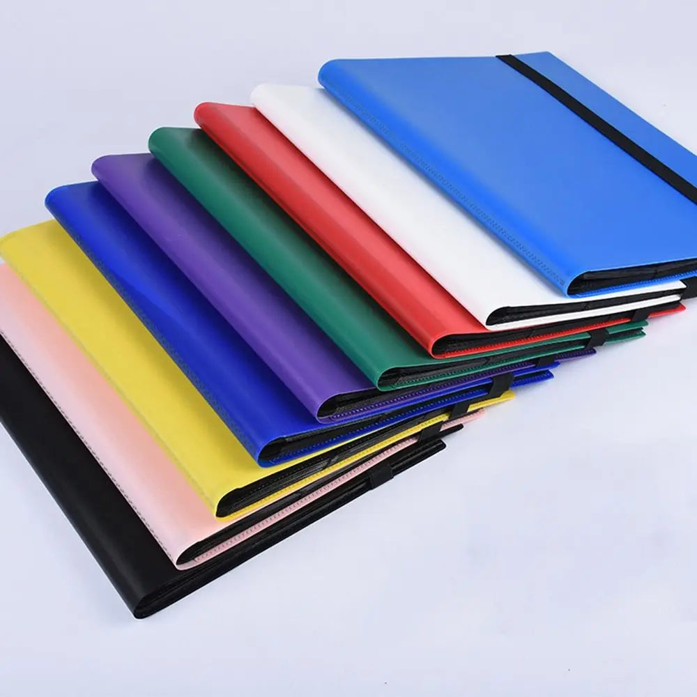 TCG Card Collection Binder Notebook - 4/9 Pocket Card Holder Book 160/360 Cards for Pokemon, MTG & One Piece