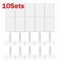 TCG Card Display Stand Kit - Hard Plastic Sleeves & Easel Stands for Pokemon, MTG & Sports Cards