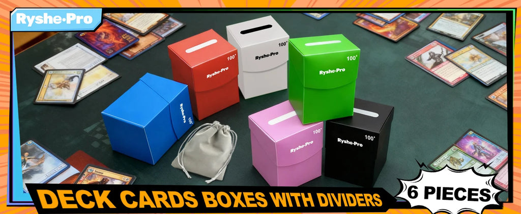 TCG Deck Box 100+ Cards - Commander Deck Holder with Divider for Pokemon, MTG, Yu-Gi-Oh & One Piece