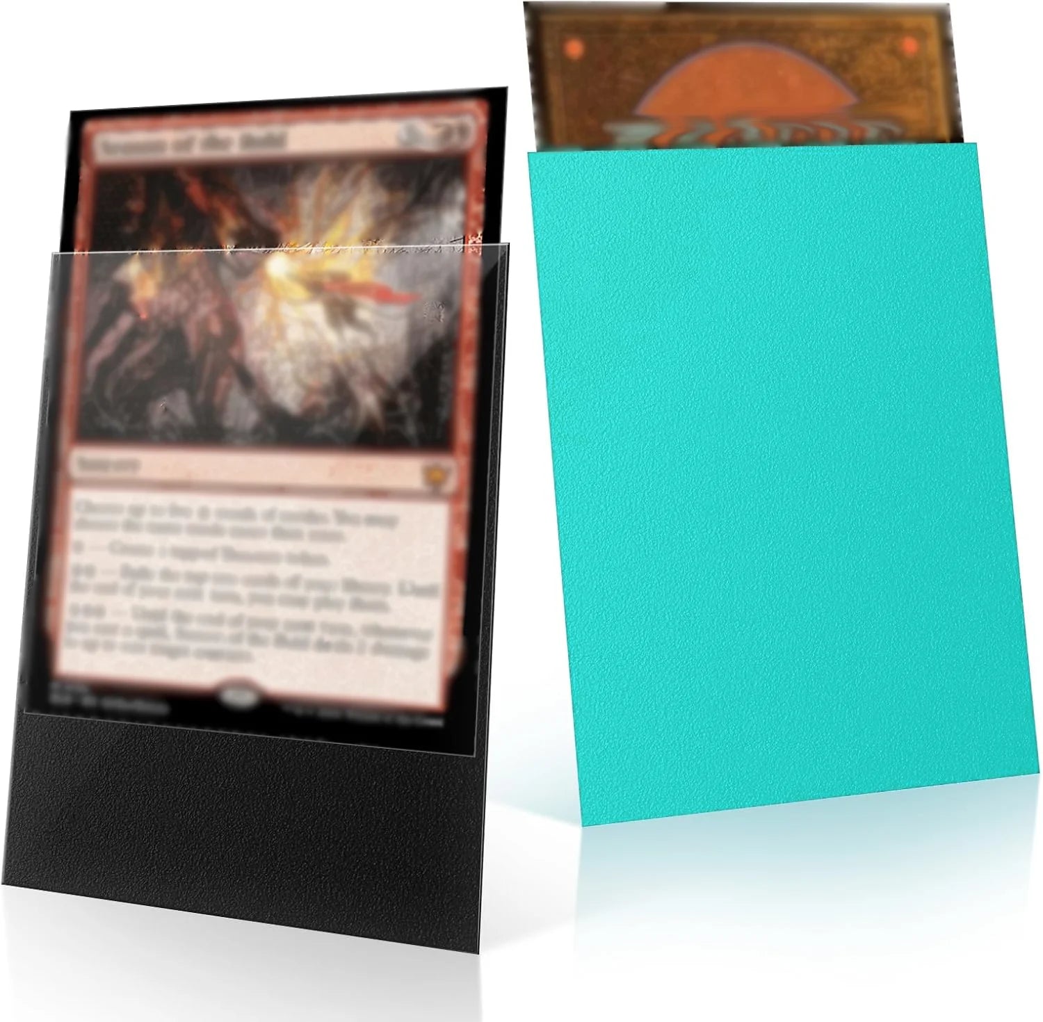 100-Pack Matte Trading Card Sleeves - Opaque Back for TCG Pokemon MTG