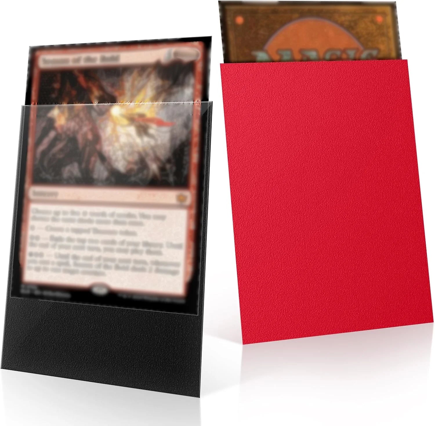 100-Pack Matte Trading Card Sleeves - Opaque Back for TCG Pokemon MTG