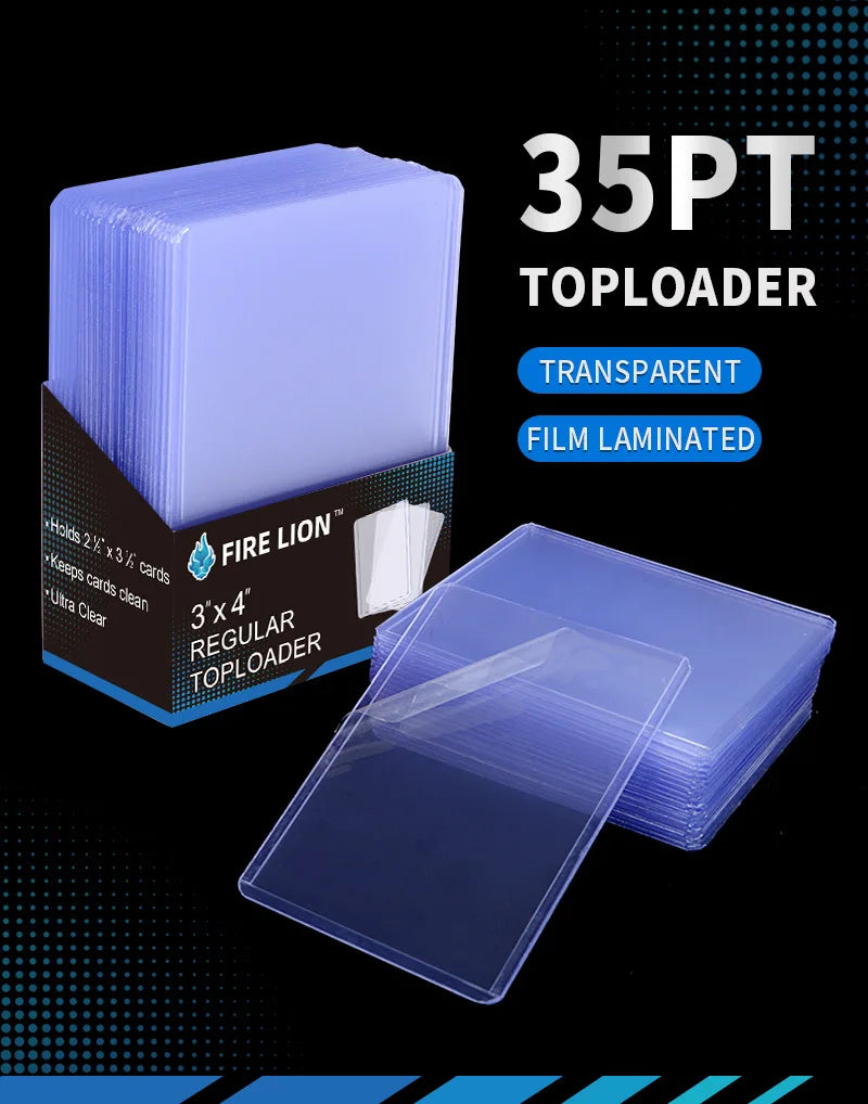 9-Pocket Toploader Binder - Holds 252+ Rigid Card Holders for Pokemon, MTG & TCG Cards