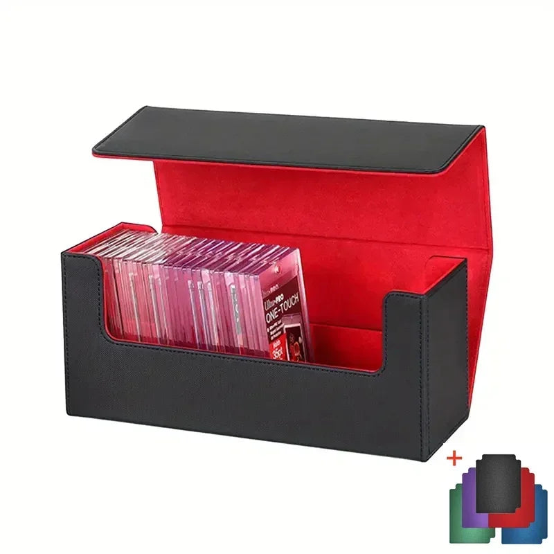 TCG Deck Box 100+ Cards - Commander Deck Holder with Divider for Pokemon, MTG, Yu-Gi-Oh & One Piece