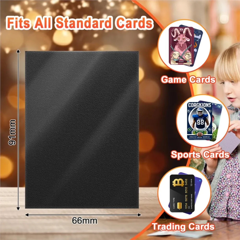 50-Pack Colorful TCG Card Sleeves 66x91mm - Tarot & Standard Card Protectors for Pokemon, MTG & Sports