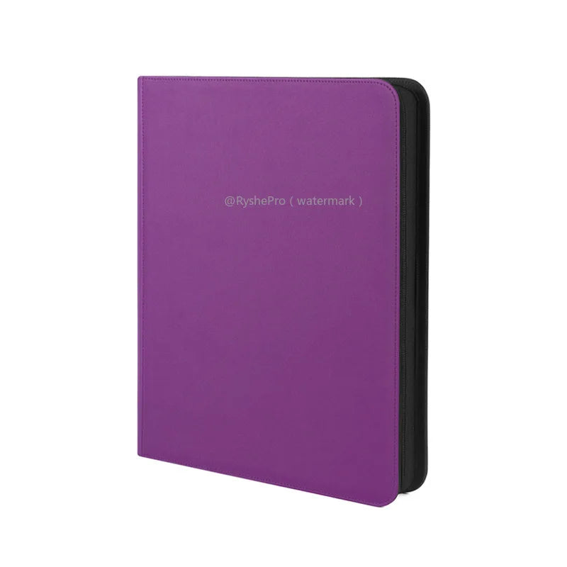 9-Pocket Toploader Binder - Holds 252+ Rigid Card Holders for Pokemon, MTG & TCG Cards