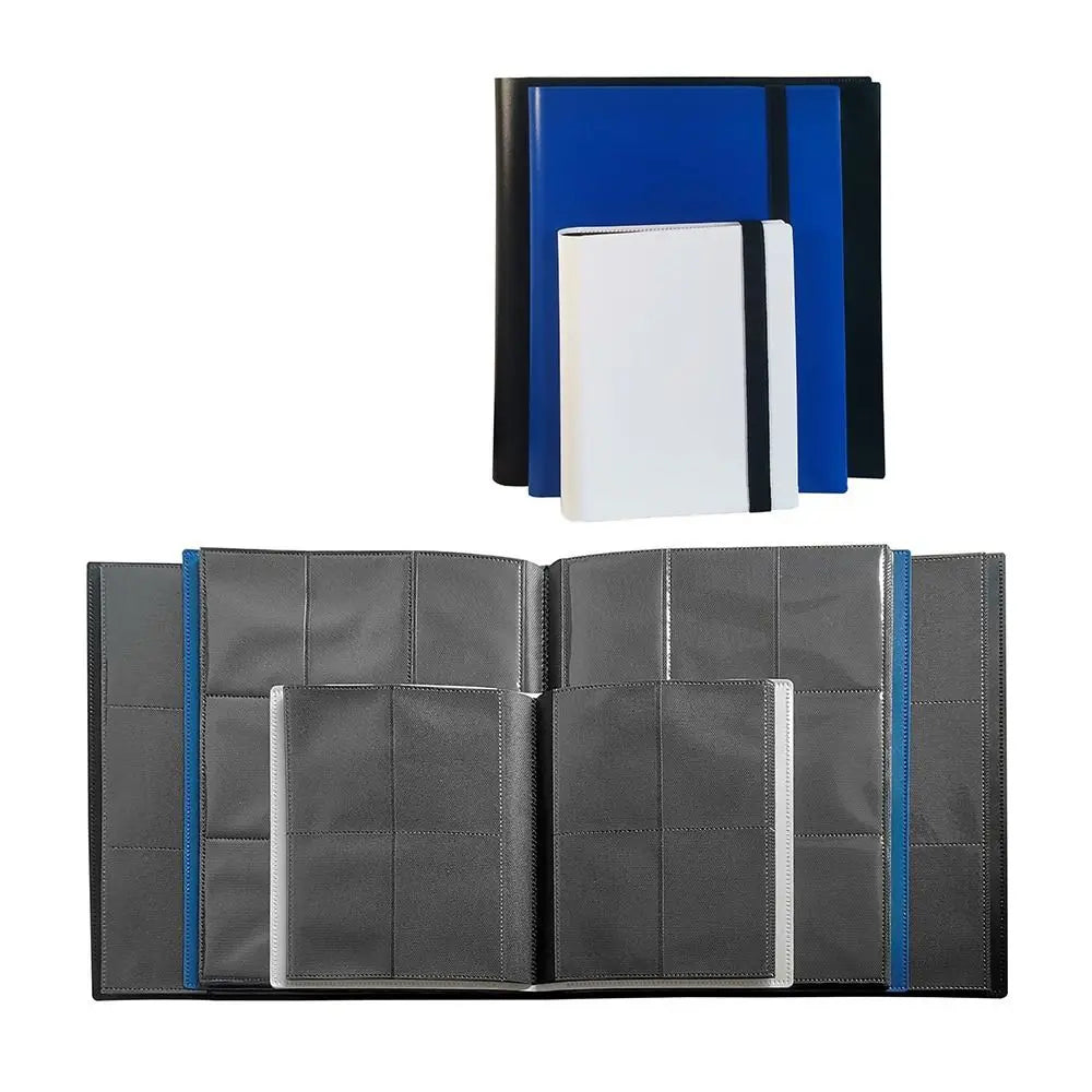 TCG Card Collection Binder Notebook - 4/9 Pocket Card Holder Book 160/360 Cards for Pokemon, MTG & One Piece