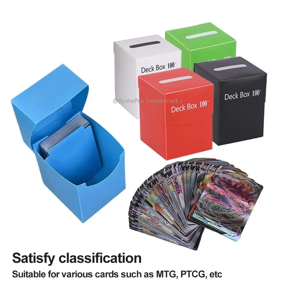 TCG Deck Box 100+ Cards - Commander Deck Holder with Divider for Pokemon, MTG, Yu-Gi-Oh & One Piece