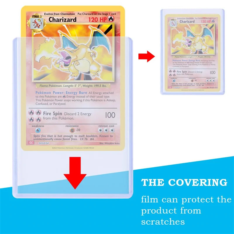 25/50-Pack TCG Card Outer Sleeves - Protective Card Folders for Pokemon, MTG, One Piece & Sports Cards