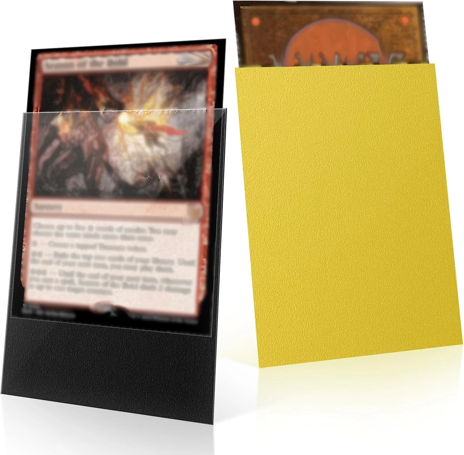 100-Pack Matte Trading Card Sleeves - Opaque Back for TCG Pokemon MTG