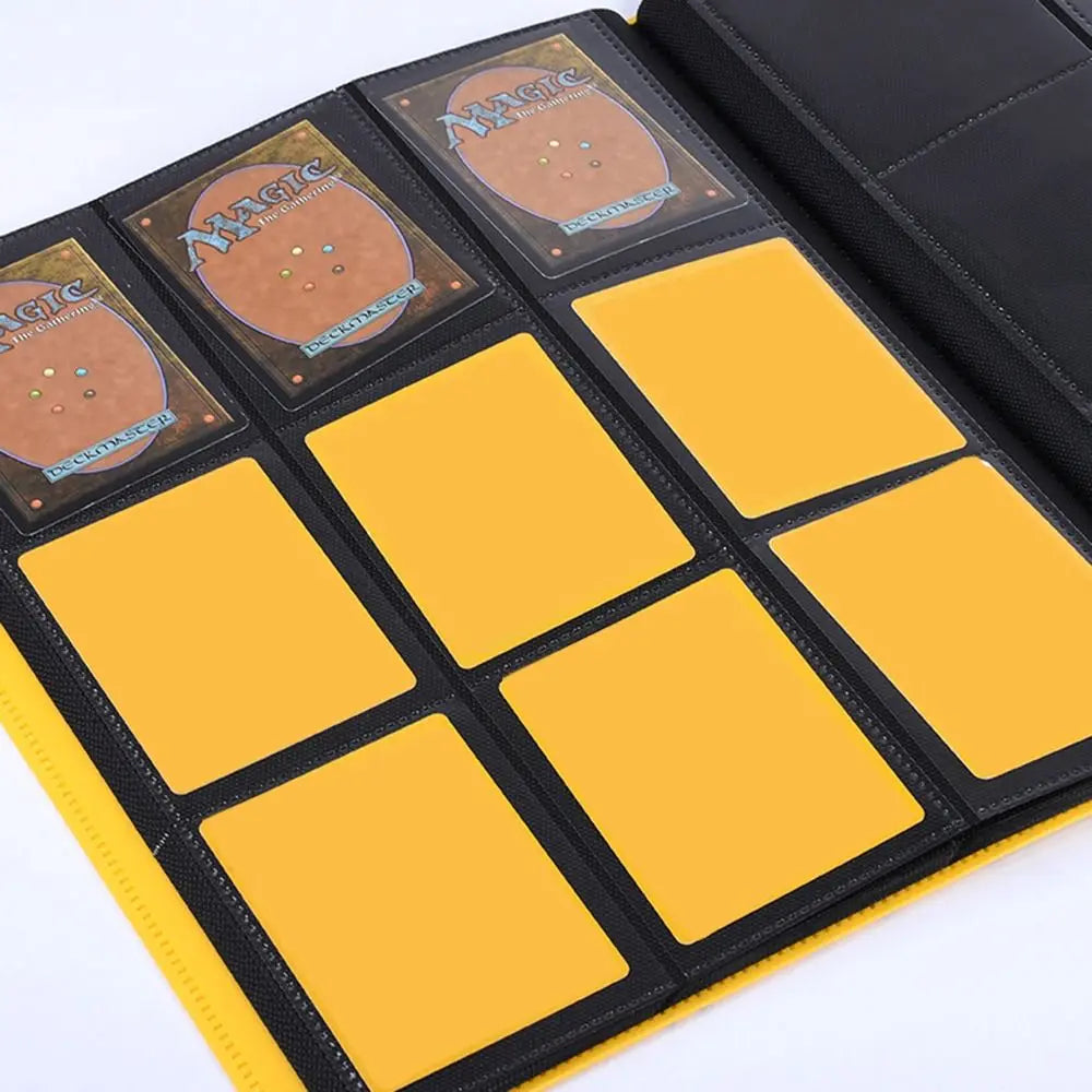 TCG Card Collection Binder Notebook - 4/9 Pocket Card Holder Book 160/360 Cards for Pokemon, MTG & One Piece