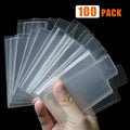 100-Pack Clear Card Sleeves 35PT-100PT - Hard Plastic Toploader Protectors for Pokemon TCG, MTG & Sports Cards