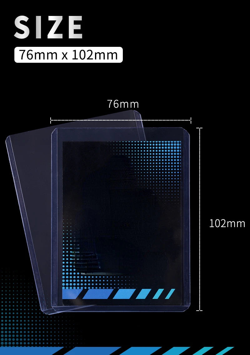 9-Pocket Toploader Binder - Holds 252+ Rigid Card Holders for Pokemon, MTG & TCG Cards