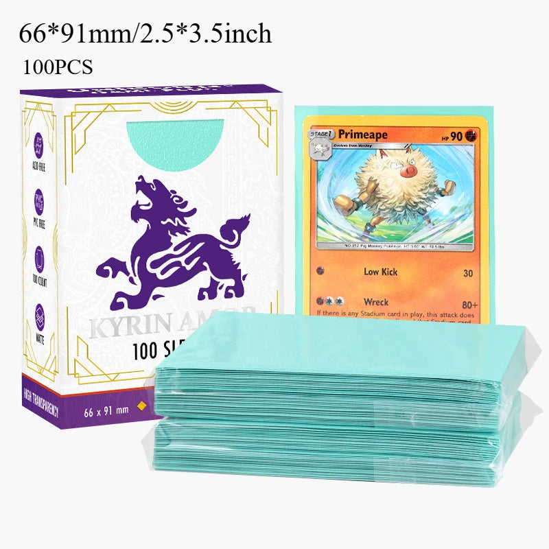 Premium Exact-Fit Inner Card Sleeves - Standard Size TCG Protectors for Pokemon, MTG, One Piece & Sports Cards
