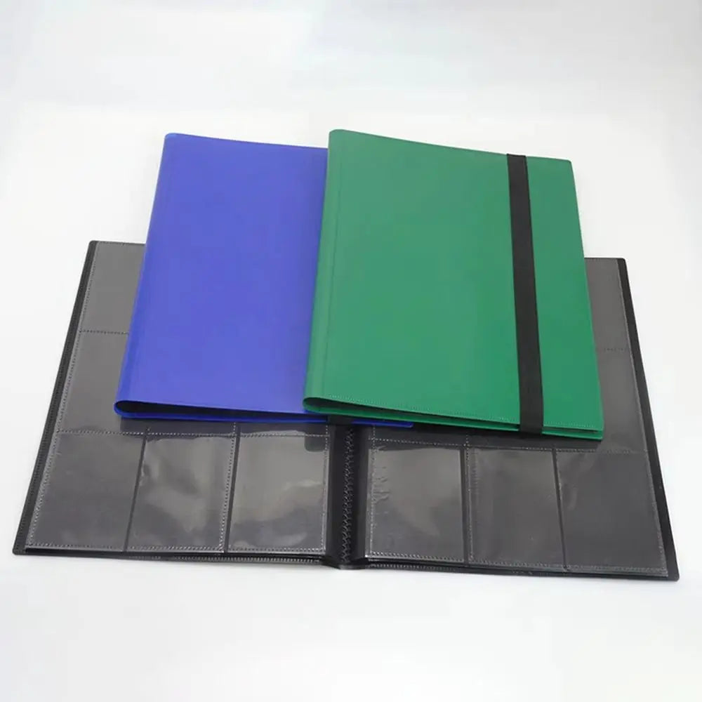 TCG Card Collection Binder Notebook - 4/9 Pocket Card Holder Book 160/360 Cards for Pokemon, MTG & One Piece