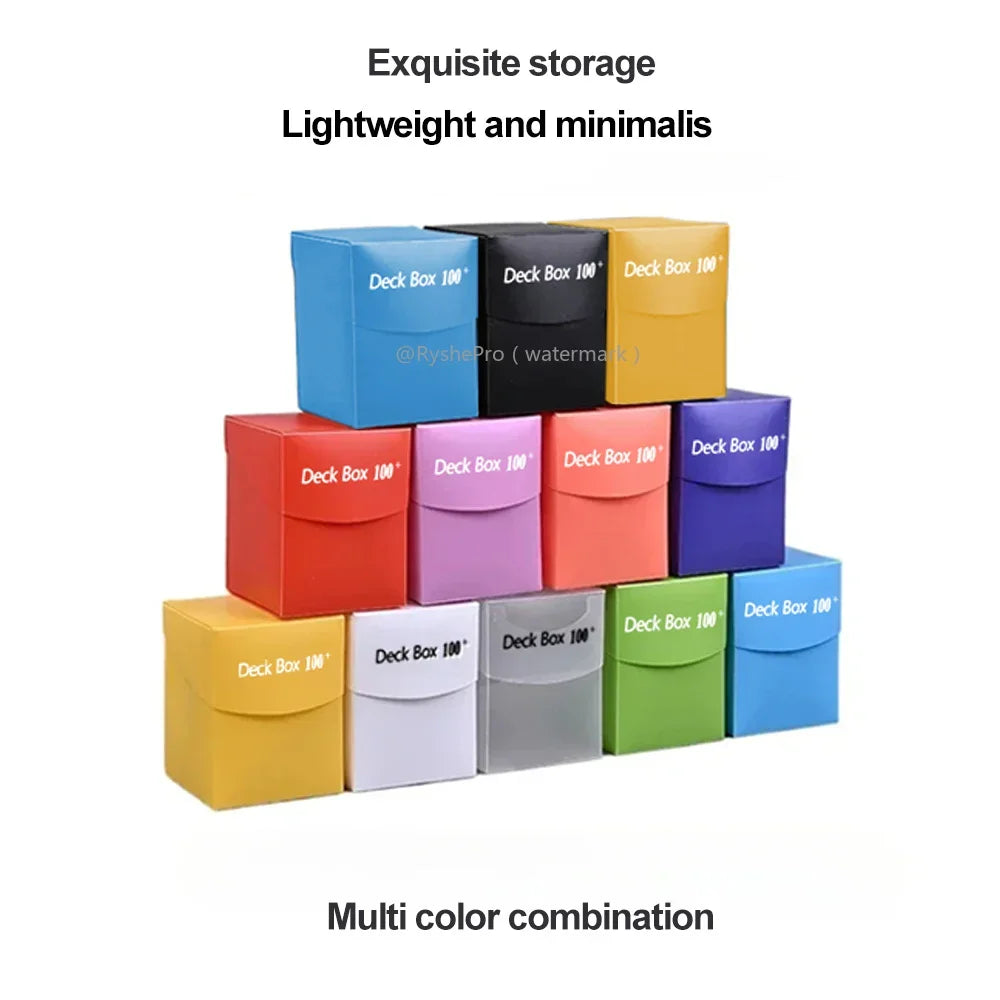 TCG Deck Box 100+ Cards - Commander Deck Holder with Divider for Pokemon, MTG, Yu-Gi-Oh & One Piece