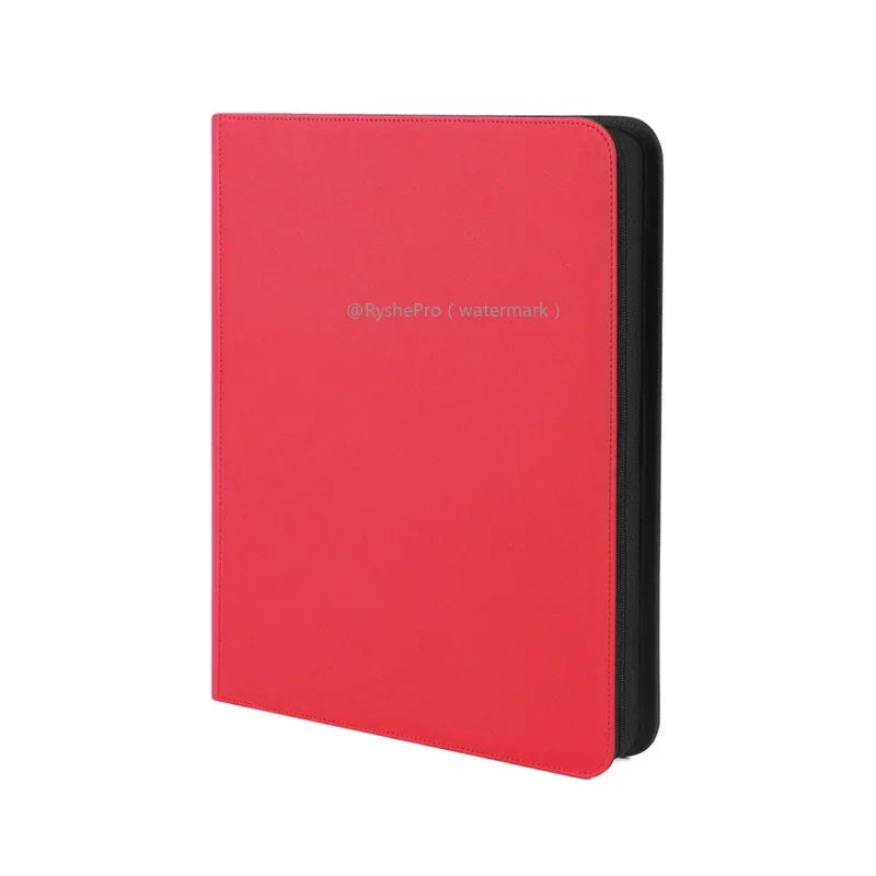 9-Pocket Toploader Binder - Holds 252+ Rigid Card Holders for Pokemon, MTG & TCG Cards