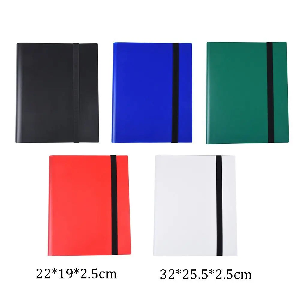 TCG Card Collection Binder Notebook - 4/9 Pocket Card Holder Book 160/360 Cards for Pokemon, MTG & One Piece