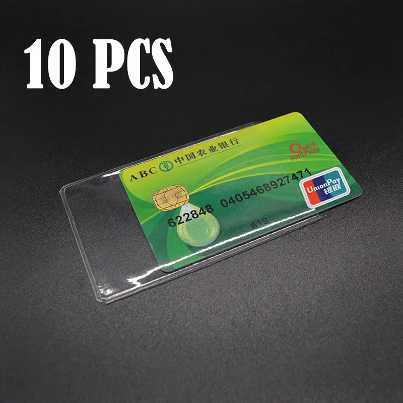10-Pack Waterproof Card Protector Sleeves - Clear Rigid Holders for Pokemon TCG, MTG & Sports Cards
