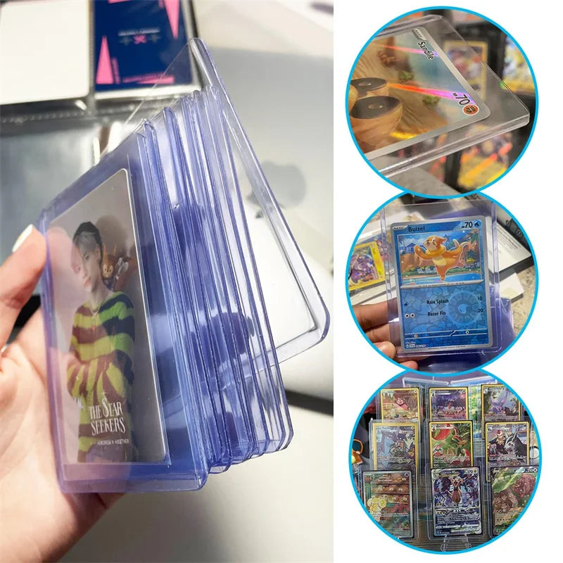 TCG Card Outer Protector Sleeves - Photocard & Game Card Folder for Pokemon, MTG, One Piece & Sports Cards
