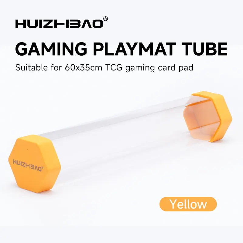 TCG Playmat Tube - Hard Plastic Card Storage Tube for Pokemon, MTG & Yu-Gi-Oh Playmats