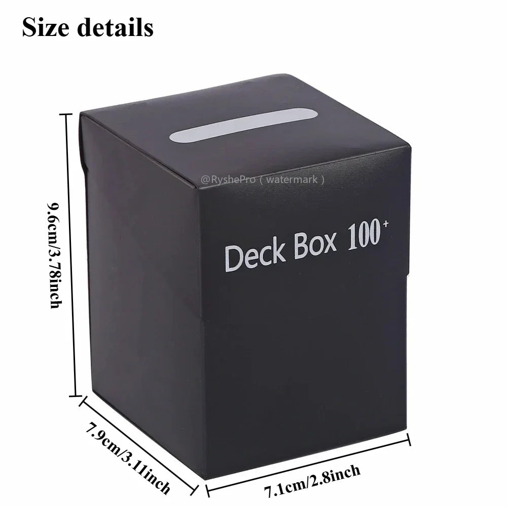 TCG Deck Box 100+ Cards - Commander Deck Holder with Divider for Pokemon, MTG, Yu-Gi-Oh & One Piece