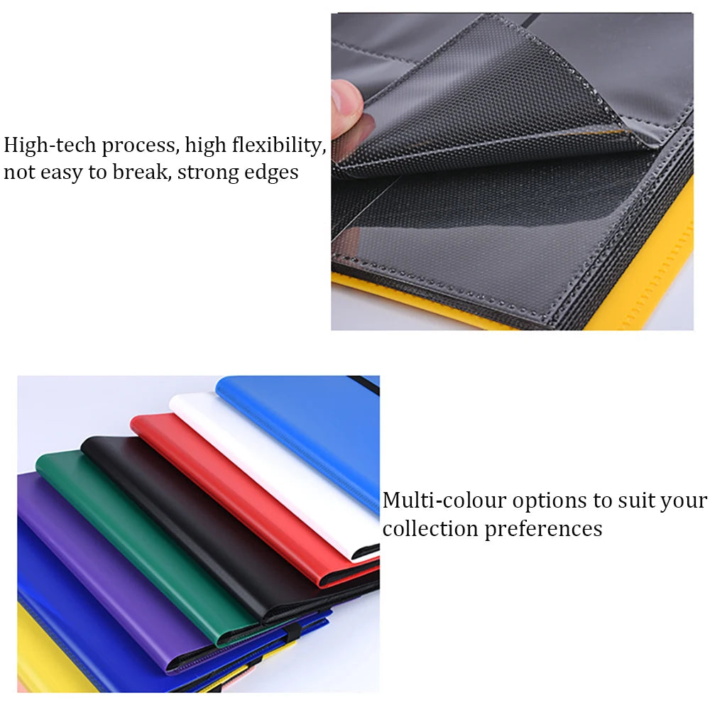 9-Pocket TCG Card Binder 360 Cards - Side-Loading Card Album for Pokemon, MTG, One Piece & Standard Cards