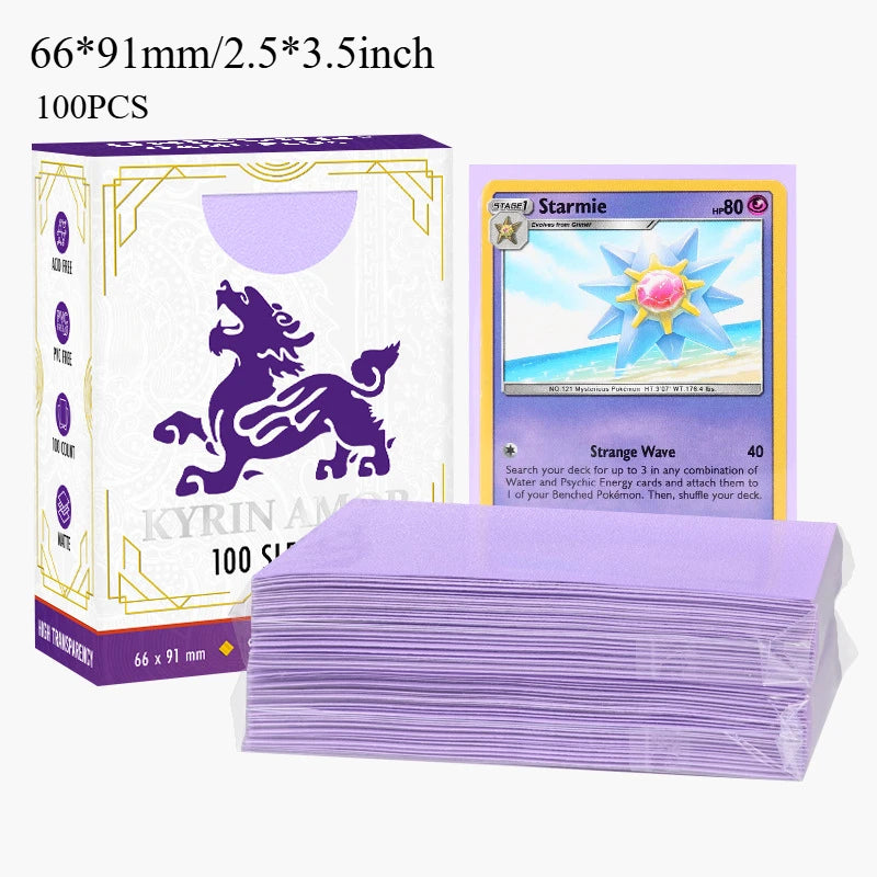 Premium Exact-Fit Inner Card Sleeves - Standard Size TCG Protectors for Pokemon, MTG, One Piece & Sports Cards