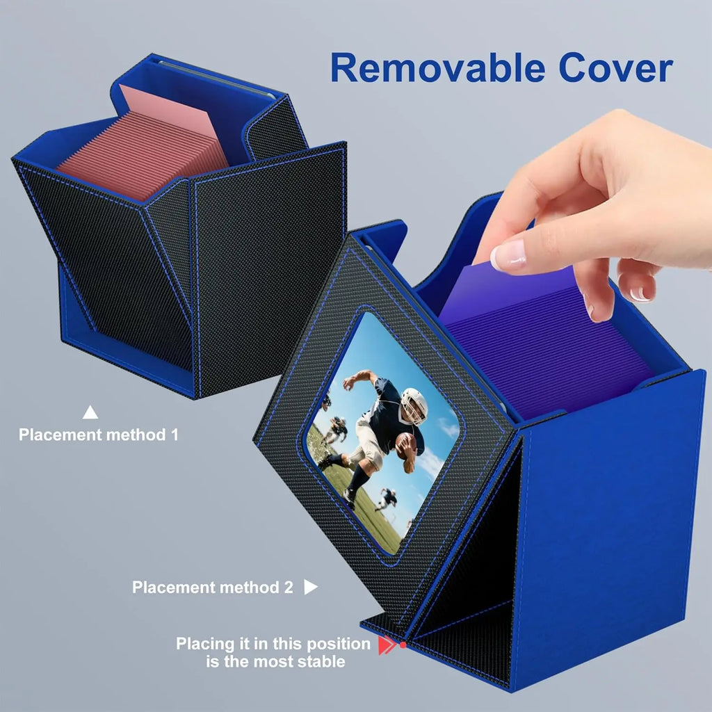 Deck Box for MTG TCG Sports Cards 5 in 1 Trading Card Storage Box Fits 960+ Cards 4 Deck Cases with Covers and Divided Dice Tray