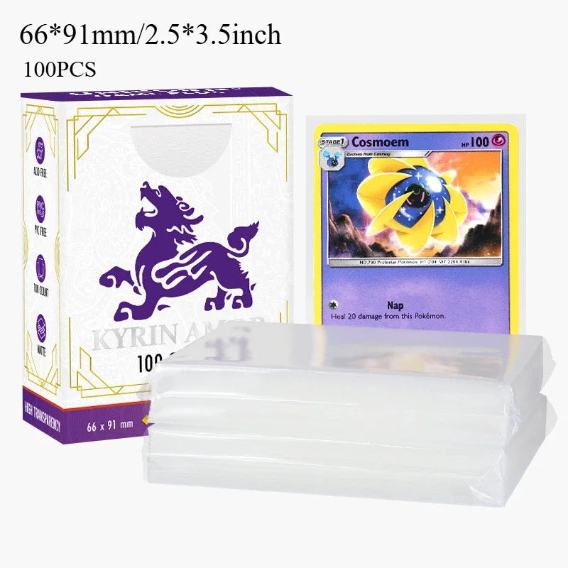 Premium Exact-Fit Inner Card Sleeves - Standard Size TCG Protectors for Pokemon, MTG, One Piece & Sports Cards