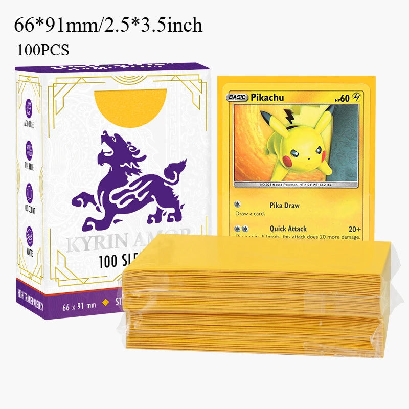 Premium Exact-Fit Inner Card Sleeves - Standard Size TCG Protectors for Pokemon, MTG, One Piece & Sports Cards