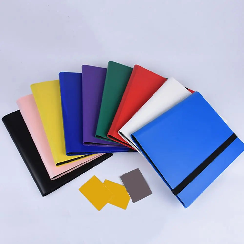 TCG Card Collection Binder Notebook - 4/9 Pocket Card Holder Book 160/360 Cards for Pokemon, MTG & One Piece
