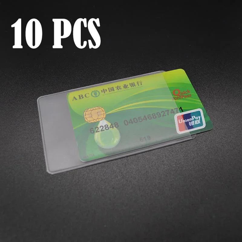 10-Pack Waterproof Card Protector Sleeves - Clear Rigid Holders for Pokemon TCG, MTG & Sports Cards