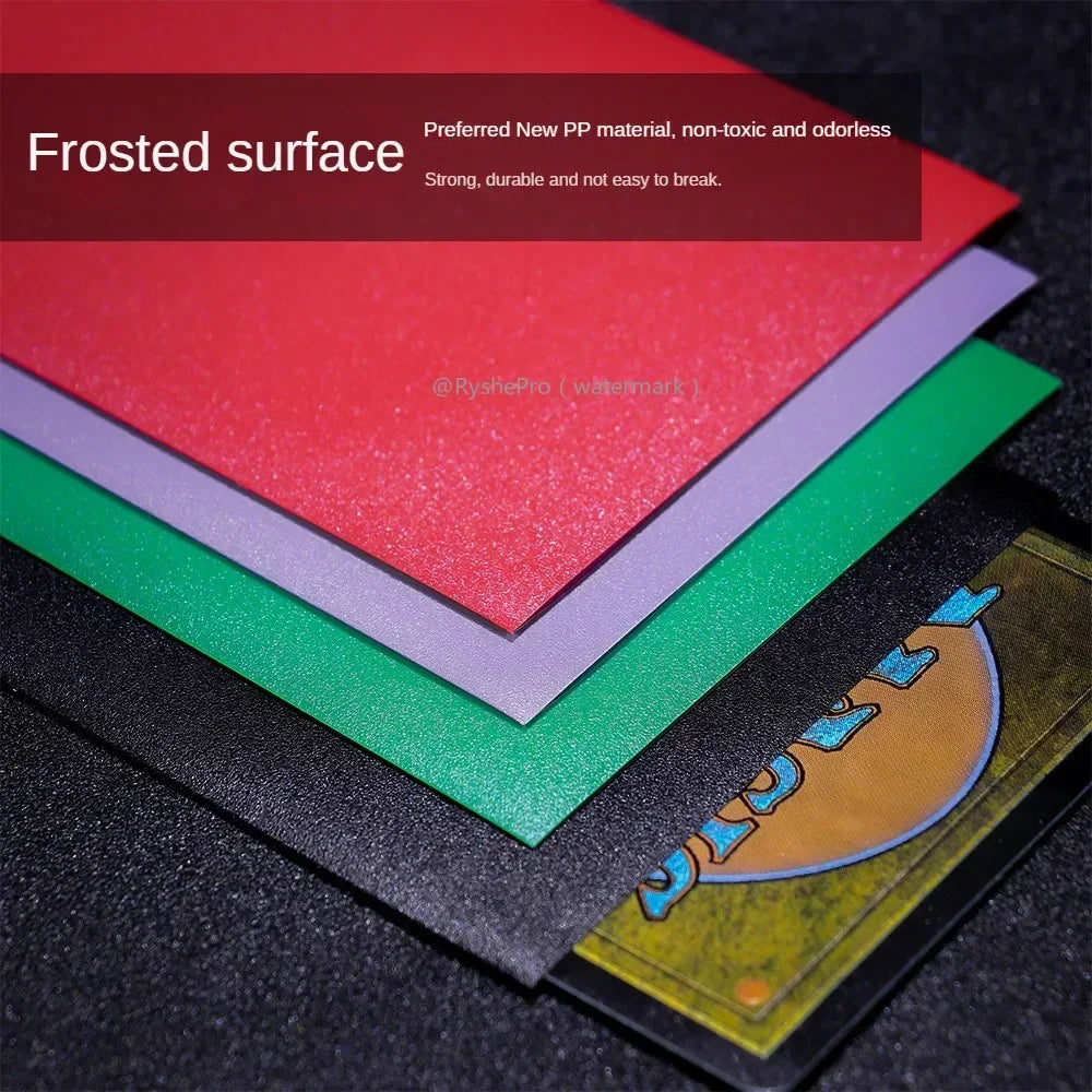 TCG Deck Box + 100-Pack Card Sleeves Combo - Matte 66x91mm Protectors for Pokemon, MTG & One Piece