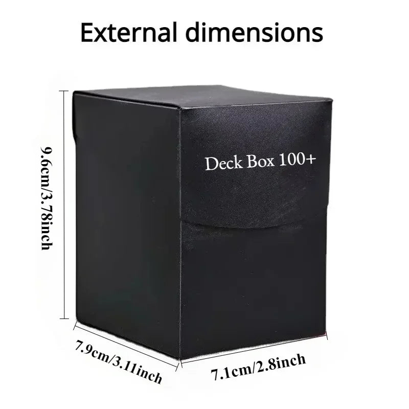 TCG Deck Box 100+ Cards - Commander Deck Holder with Divider for Pokemon, MTG, Yu-Gi-Oh & One Piece